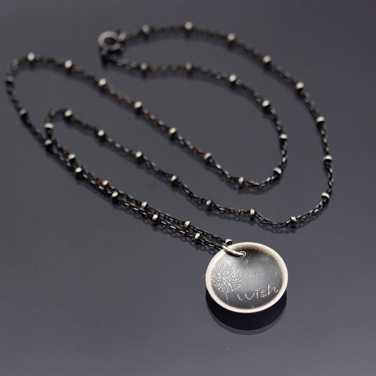 Sterling Silver Dandelion Wish Necklace Image 4