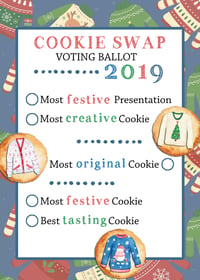 Image 3 of Ugly Sweater Cookie Swap Invitation & Ballots