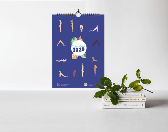 Image of 2020 yoga calendar