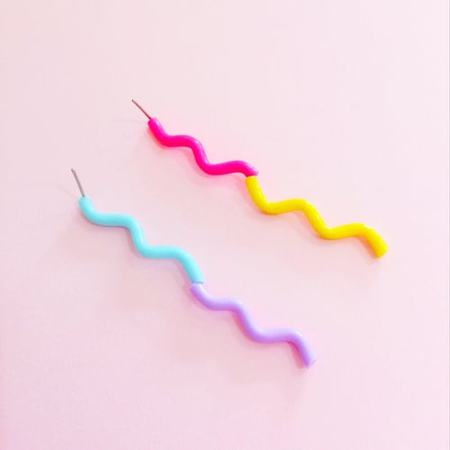 Image of NEW🌈Wiggle splice studs- tropical collection