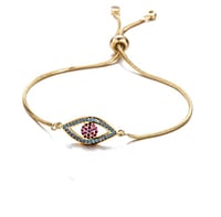 Gorgeous Adjustable Evil Eye Bracelet