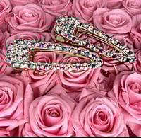 Image 1 of SET OF 2 Crystal Hair Clips