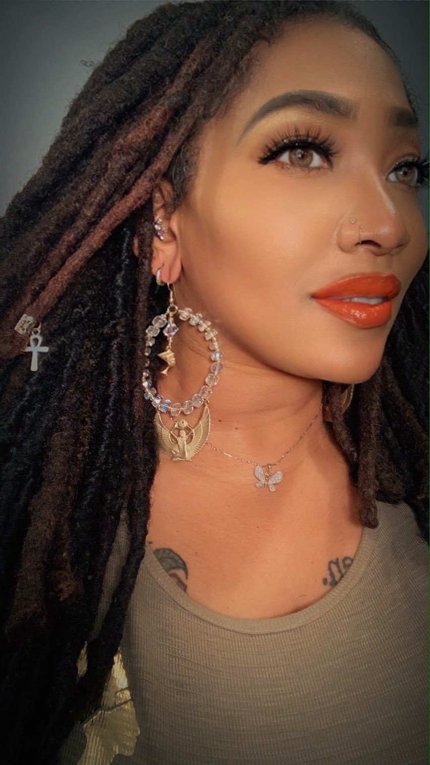 Image of The Great Enchantress Earrings Nefertiti Edition/Goddess Glo Up Style