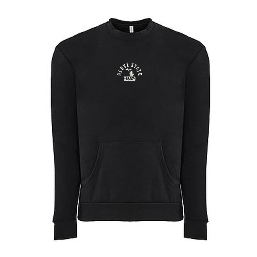 Image of blk/wht pocket crew neck