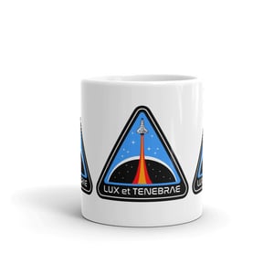 Image of LUX EXOSPHERE MISSION PATCH COFFE MUG