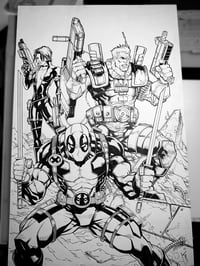 Image 1 of Deadpool, Cable, Domino Original Art