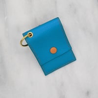 Image 5 of ENTRY CARD Holder Key Ring – Turquoise