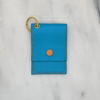 Image 1 of ENTRY CARD Holder Key Ring – Turquoise