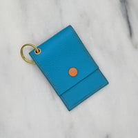 Image 3 of ENTRY CARD Holder Key Ring – Turquoise
