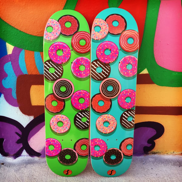 Image of Donuts Skateboard Deck Art