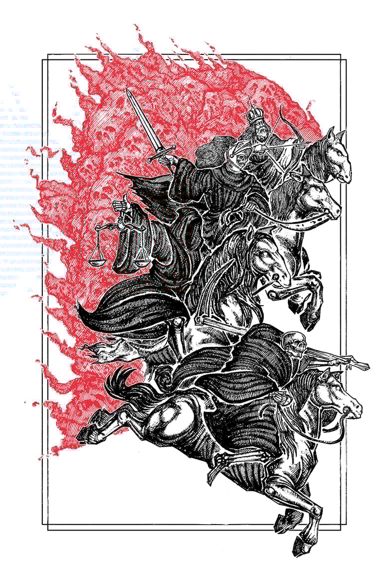 Image of "The Horsemen" 8.5"x11" Watercolor Print