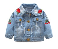 Denim Rose Jacket - SALE