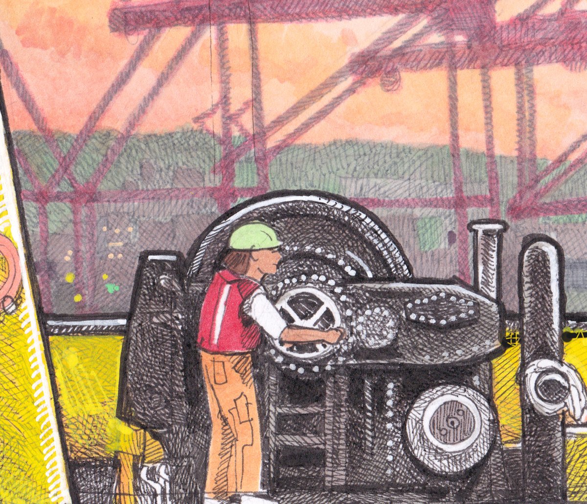 Tug No. 4  13" X 19"