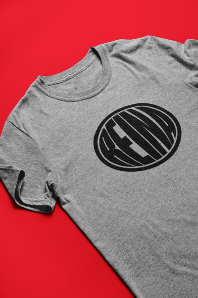 Image of REINA LOGO TEE HEATHER GRAY