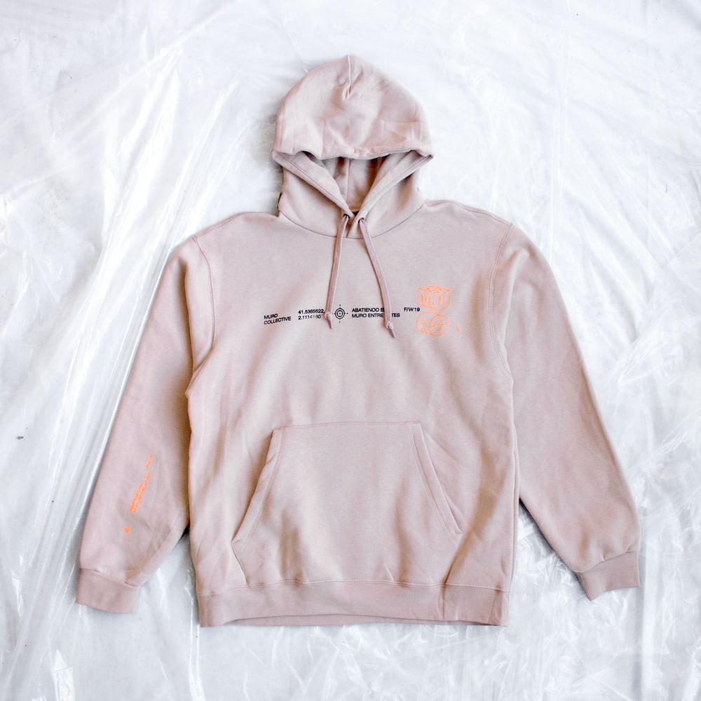 Image of Demolish Hoodie - Mud Pink