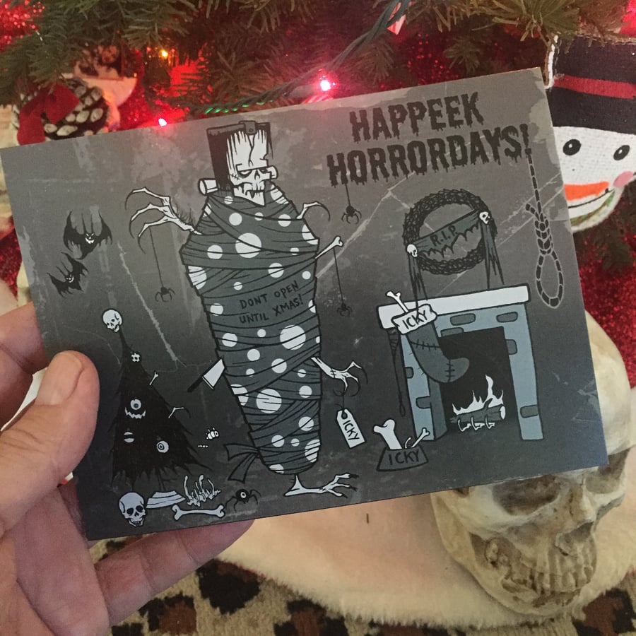 Image of HAPPEEK HORRORDAYS! -  CHRISTMAS CARD 