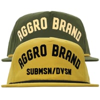 Image 1 of AGGRO BRAND "RIDDIM" 5 Panel Snapback Hat