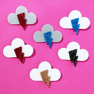 Image of Sparkly Cloud Brooch