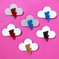 Image 1 of Sparkly Cloud Brooch