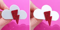 Image 2 of Sparkly Cloud Brooch