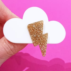 Image of Sparkly Cloud Brooch