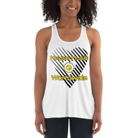 Image 4 of House Worldwide Flowy Racerback Tank in White