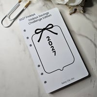 Image 1 of 2027 Friday Savings Challenge With Envelopes A6