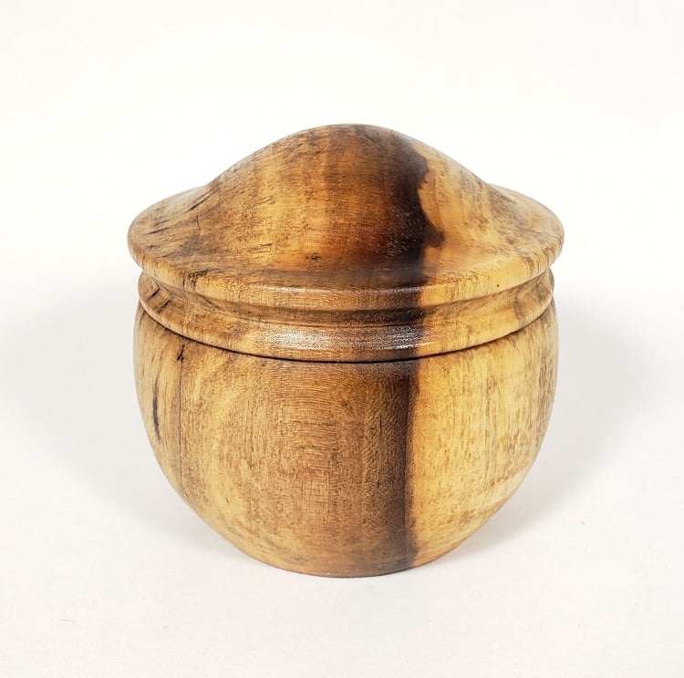 Image of Spalted Rainbow Poplar Lidded "Box"
