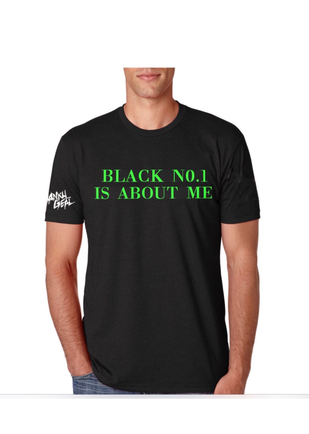 Black No.1 Green Mens Tee