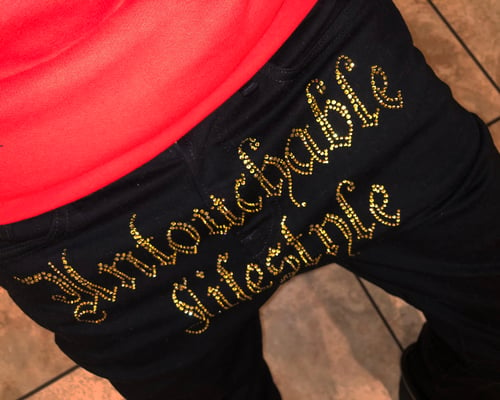 Image of black/GOLD Untouchable Lifestyle Skinny Denim