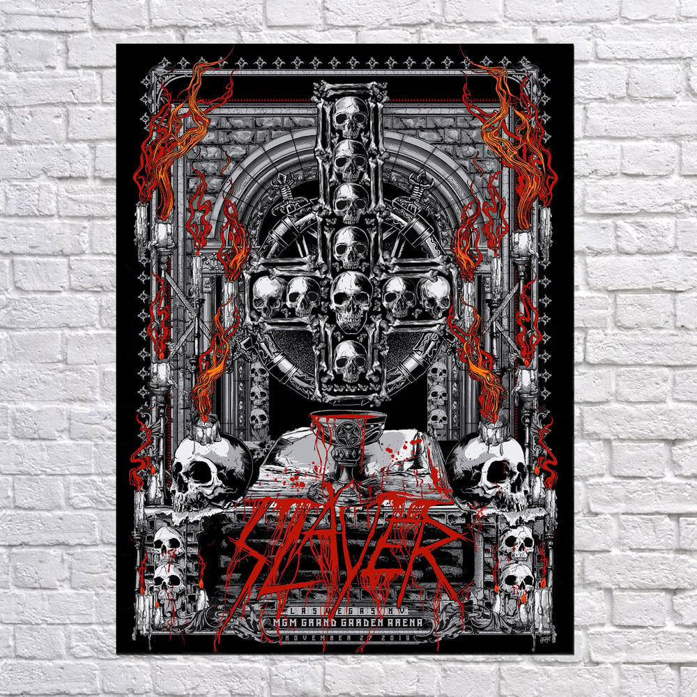 Image of Slayer  "Sacrificial Altar" - Las Vegas, NV