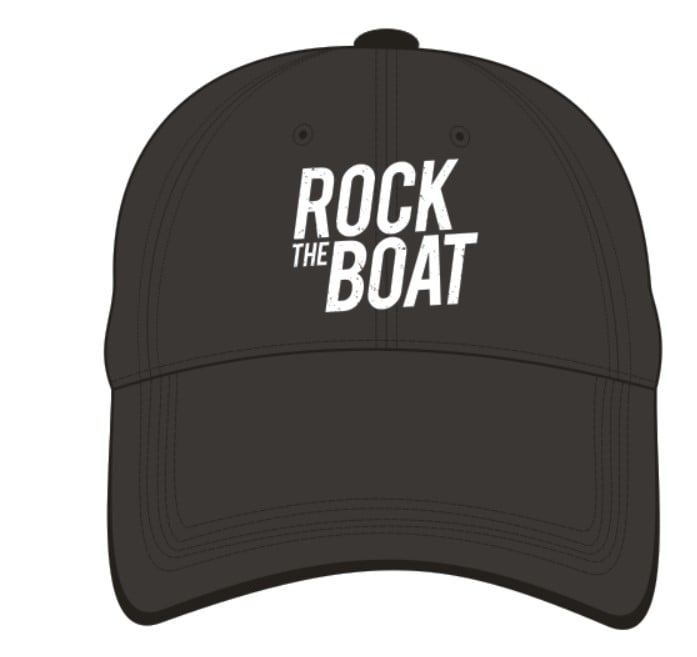 Image of Rock The Boat Embroidered Cap - Black