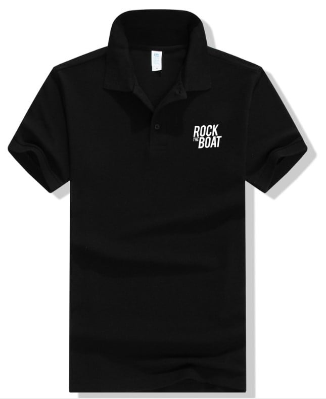 Image of Rock the Boat Polo Shirt - Black