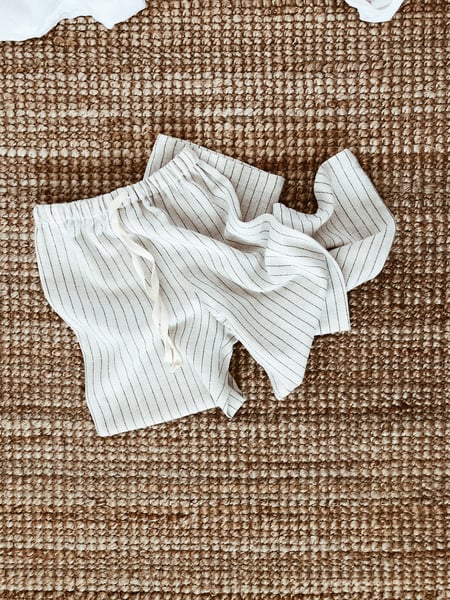 Image of picnic pant -stripe linen
