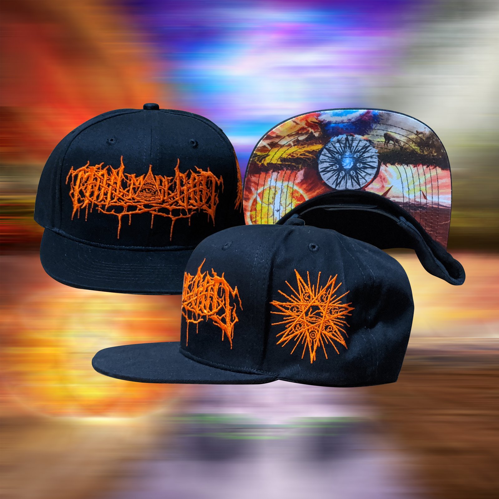 Egyptian Pattern PU Leather Snapback Cap - More Colors – 2040USA