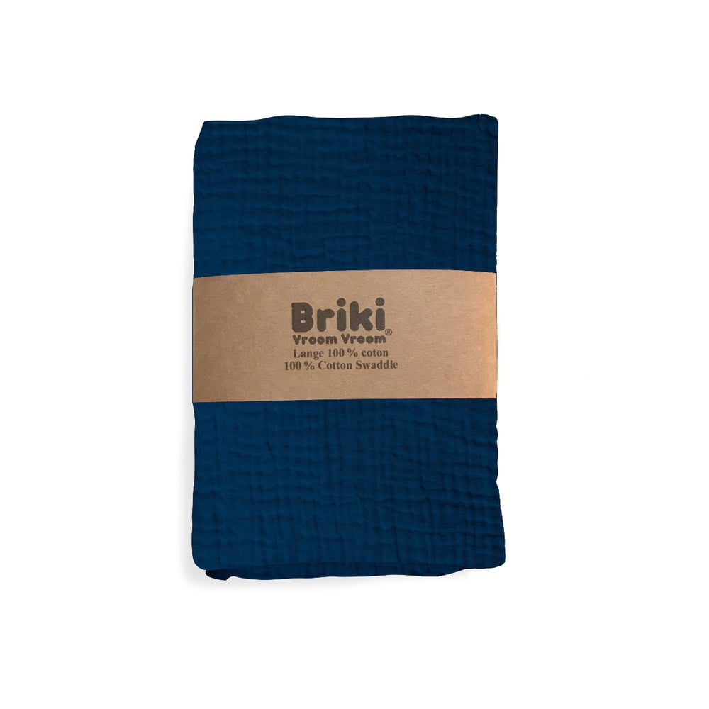 Image of Lange en coton bleu océan