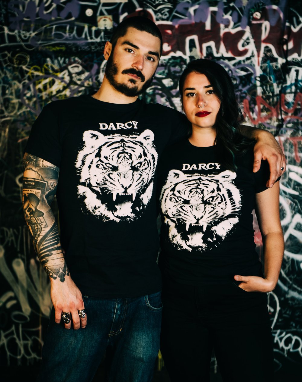 T-Shirt "Tigre" modèle Homme / modèle Femme
