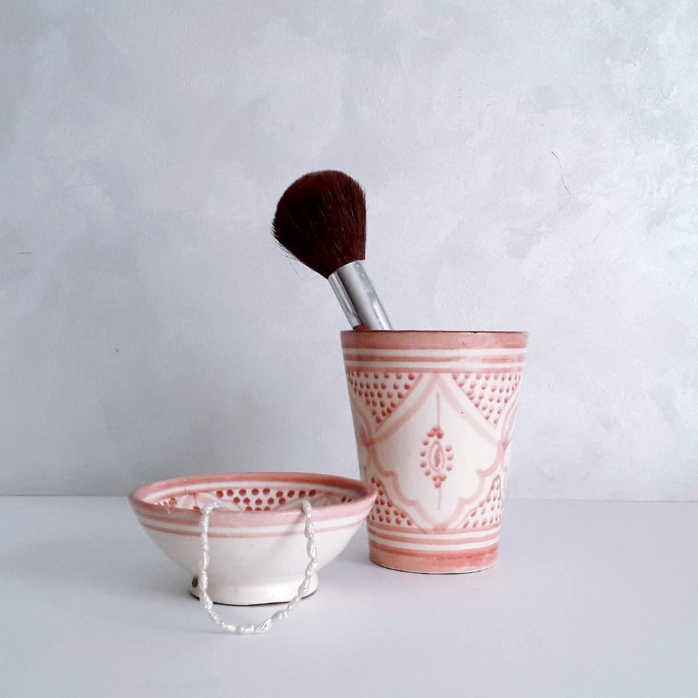 Image of CERAMIC SET - MOROCCAN PATTERNS