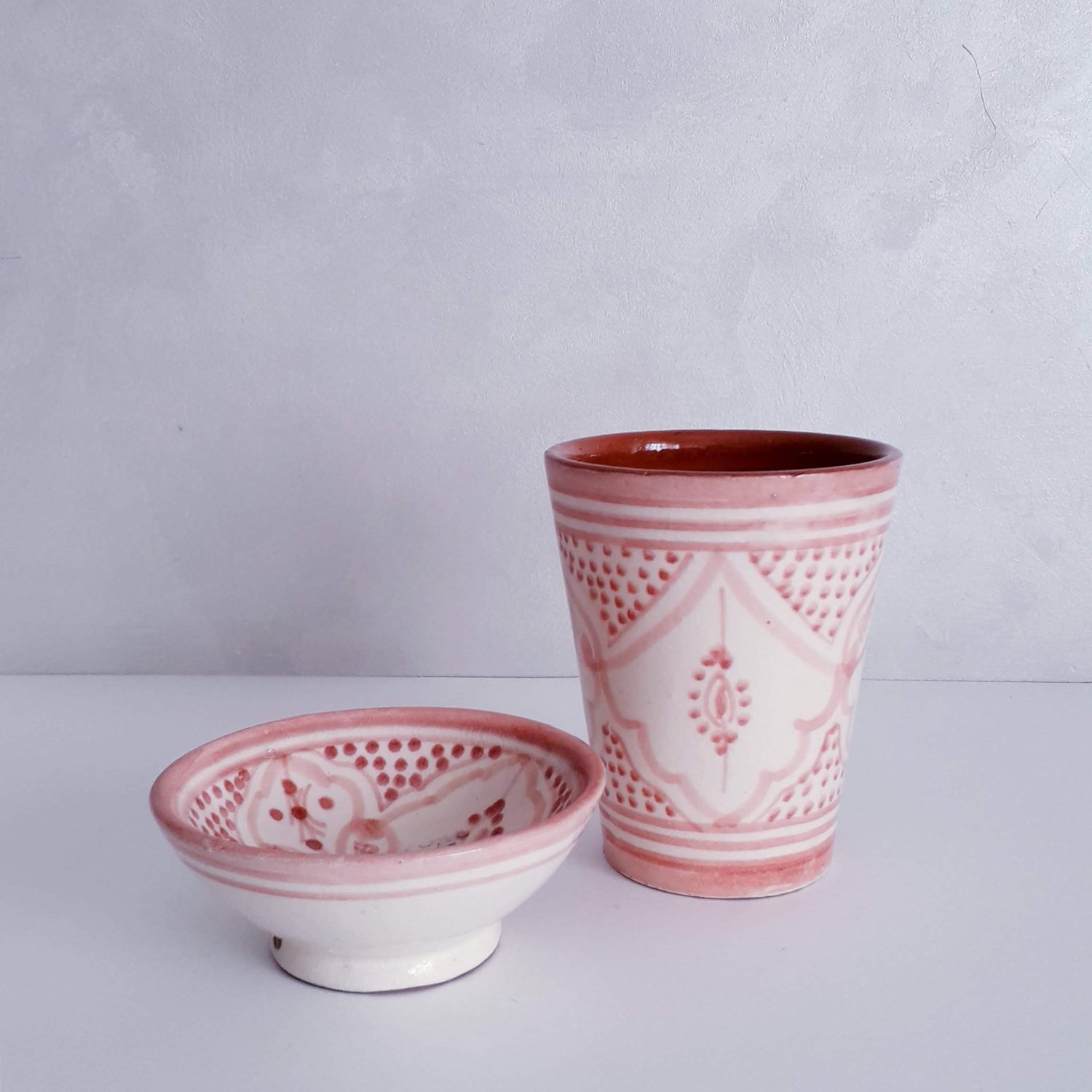 Image of CERAMIC SET - MOROCCAN PATTERNS