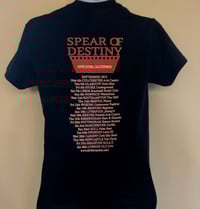 Image 2 of SPEAR OF DESTINY 'OEJ@35' Tour t-shirt (On Black)