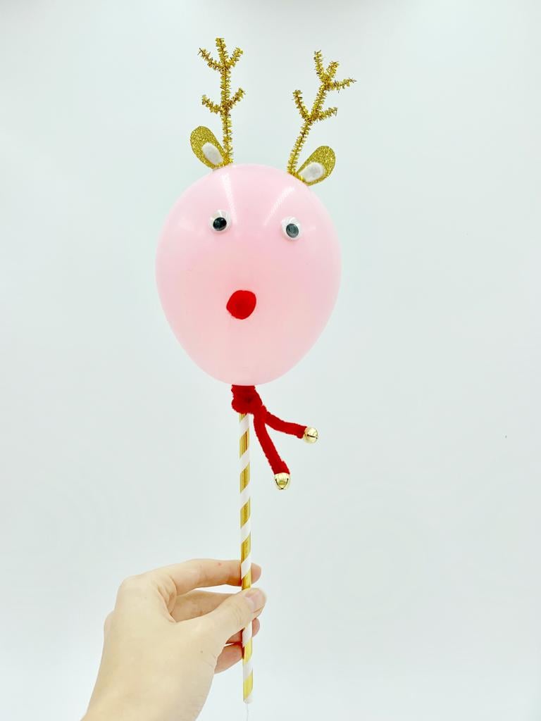 Image of Ballon renne du père Noël x6 Kit DIY 