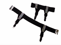 Image 1 of SHINING GARTERS BLACK 