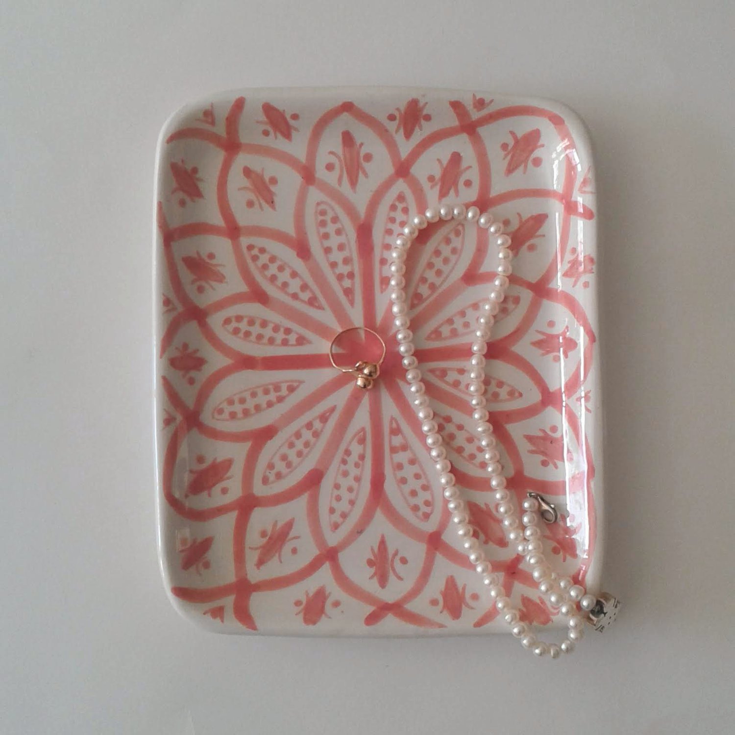 Image of CERAMIC TRAY - MOROCCAN PATTERNS