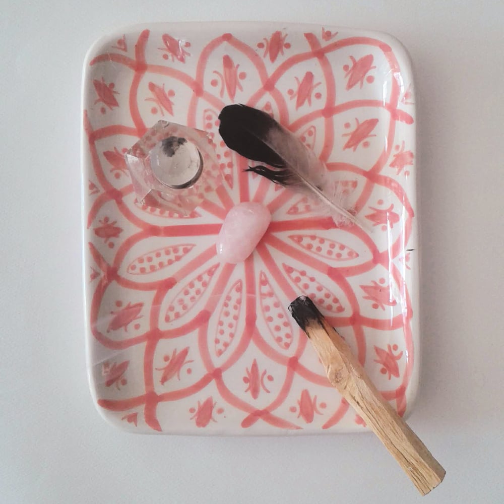 Image of CERAMIC TRAY - MOROCCAN PATTERNS