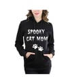 Spooky Cat Mom Unisex Pullover Hoodie 
