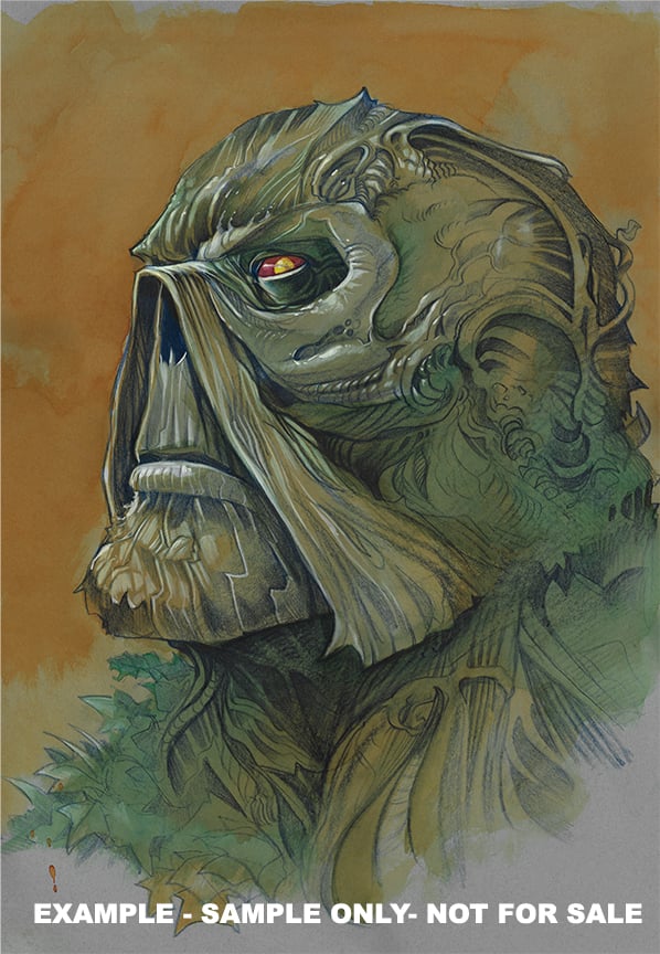 Image of COMMISSION A CUSTOM GIANT-SIZED BUST! 18x24 Painted Commission!
