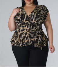 Image 2 of At the Office Wrap Top 