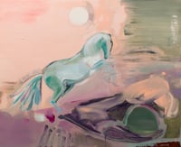 Painting / maleri / "Ny dag, ny uge, ny måned, nyt år ... kaos består" / 73x60 cm