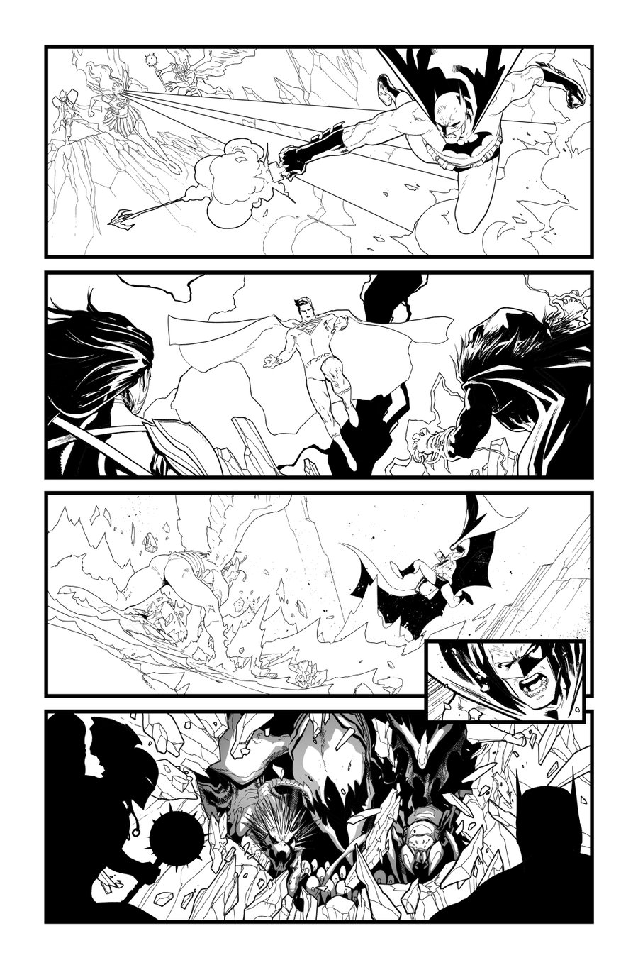 Image of BATMAN/SUPERMAN #5 p.04 ARTIST'S PROOF
