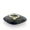 Yellow sapphire engagement ring . Size 5.25